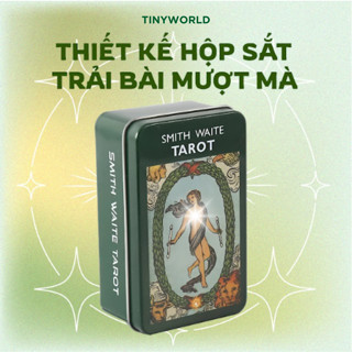  Bộ Bài Tarot Bói Smith Waite Tarot Hộp Sắt Tinyworld 78 Lá Bài Cao Cấp 