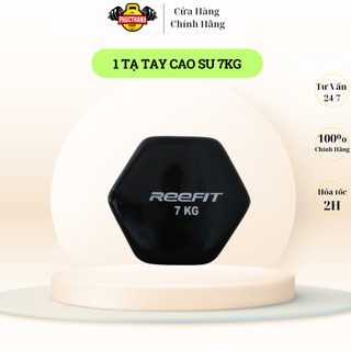Tạ Tay Bọc Cao Su 7kg - Thiết Kế Cạnh Vuông Chống Lăn, Dụng Cụ Tập Gym Tại Nhà ( 1 cục )