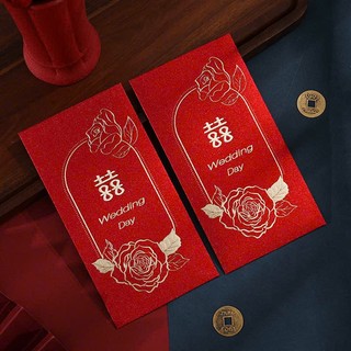 Xấp 6 Bao Lì Xì Cưới Lì Xì Bưng Quả, bê tráp, trao duyên cưới hỏi