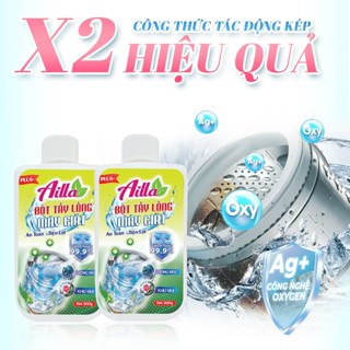 Combo 2 Chai Tẩy Lồng Máy Giặt Ailla 300Gr Loại Bỏ Vi Khuẩn Nấm Trong Lồng Giặt