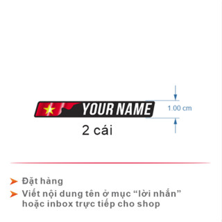 tem decal tên dán sườn xe đạp | cheetahdecals.com