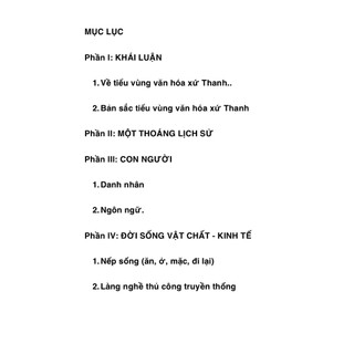 Sách Tiểu vùng văn hóa xứ Thanh