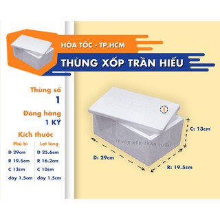 thùng xốp size số 1 (29x13x19.5cm-kt phủ bì), thùng xốp giữ nhiệt, thùng mút mới