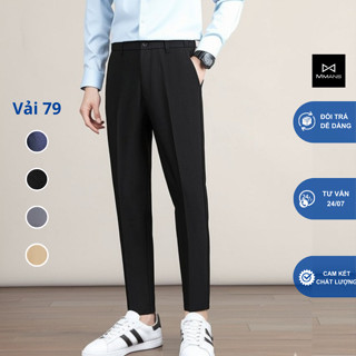 Quần âu nam MMANS chất vải 79 cao cấp ống côn co giãn nhẹ dáng ôm body