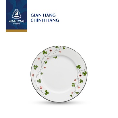 Tô, Dĩa Tròn Sứ Minh Long - Jasmine - Hoa May Mắn