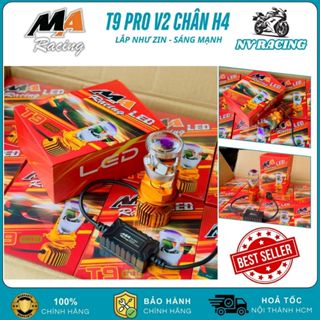 T9 Pro V2, Đèn Pha Bi Led T9 Pro Ver2 Ma Racing 2024 60W Nguồn 12V Ánh Sáng Trắng Lắp Đèn Pha Xe Máy