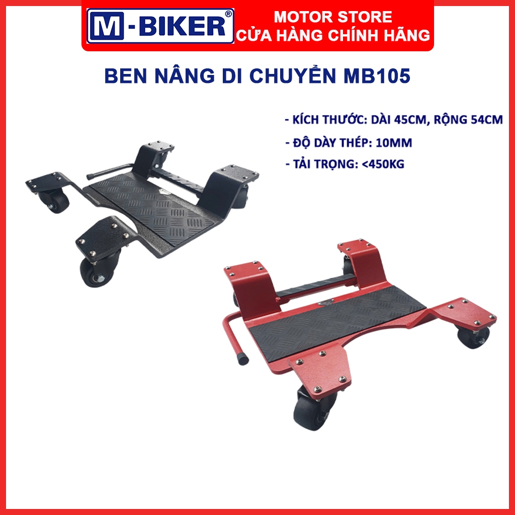 Ben nâng MB105, Ben nâng di chuyển dành cho xe có chân chống đứng chính hãng MBIKER