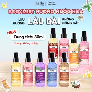 Xịt thơm body mist hương nước hoa Hella Beauty 30ml lưu hương lâu, an toàn cho da nhạy cảm