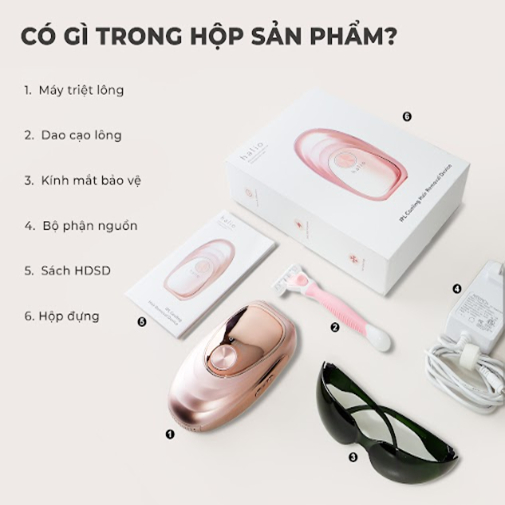 Máy Triệt Lông Lạnh Cá Nhân Halio IPL Cooling Hair Removal Device - Màu Hồng - Bảo Hành 24 Tháng | BigBuy360 - bigbuy360.vn