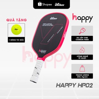 Vợt Pickleball Zocker Happy HP02 Super Quality Tặng  1 bóng thi đấu