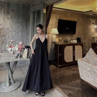 𝐋𝐮𝐓𝐚 | Váy hai dây xếp li ngực