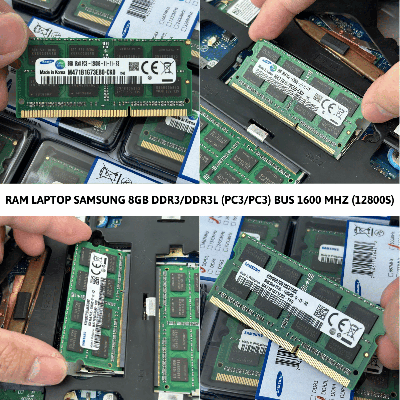 Ram Laptop 8GB DDR3 DDR3L bus 1600Mhz Memory Ram 8GB PC3 PC3L 12800s laptop - Bảo hành 01/12 tháng