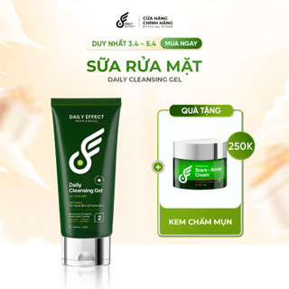 [LIVE dailyeffect - TẶNG CHẤM MỤN] Sữa rửa mặt dạng gel DAILY EFFECT làm sạch bụi bẩn, dầu nhờn, cân bằng độ pH 120ml