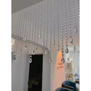 ✨ Dây Hạt Đá Pha Lê Thuỷ Tinh Làm Rèm, Trang Trí Sự Kiện Tiệc Cưới, Decor Concept Chụp Ảnh Studio