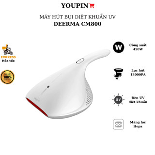 Máy hút bụi giường nệm thảm diệt khuẩn UV Deerma CM800 công suất lớn - Bảo hành 6 tháng
