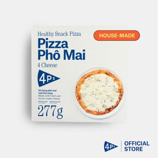 [Giao hoả tốc HCM và Hà Nội] Pizza 4P's Bánh Pizza Đông Lạnh 4 loại phô mai/ Pizza 4 Cheese - 277Gr