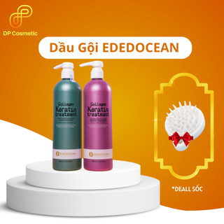 Dầu gội xả Ededocean Collagen Keratin 800ml giúp tóc suôn mượt bóng khỏe phục hồi hư tổn