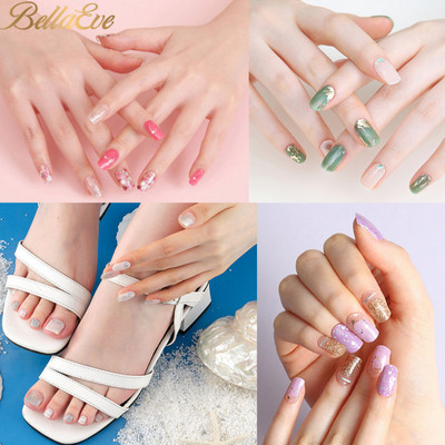 [ Xả Kho] Set 34 Miếng Dán Móng Tay Chân Silicon Nhập Khẩu Hàn Quốc Silicon Bellaeve