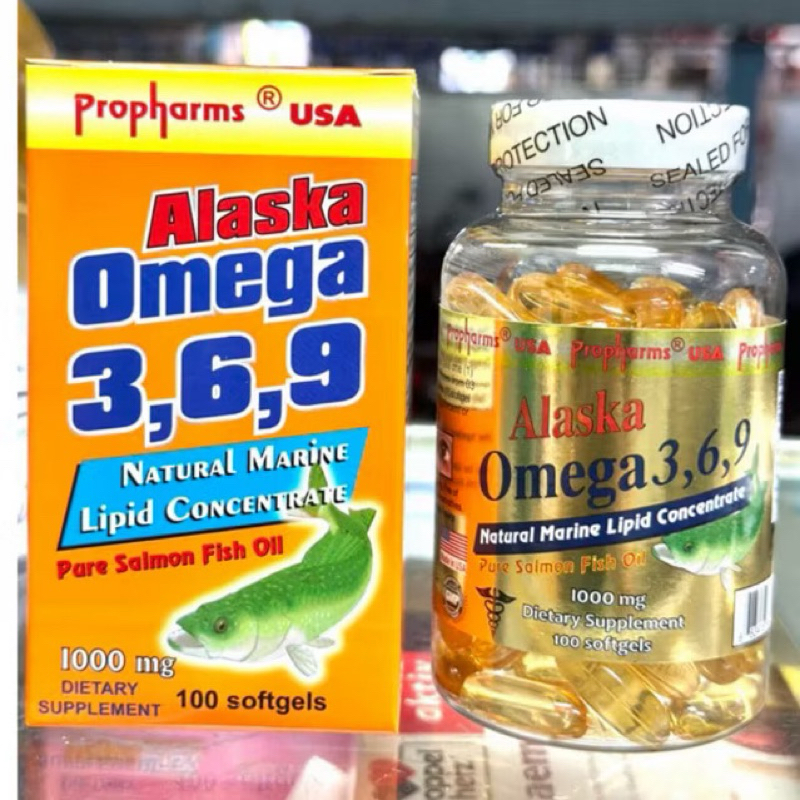 OMEGA 3,6,9 ALASKA HÀNG MỸ  CHAI 100 VIÊN UỐNG CHUẨN HÀNG