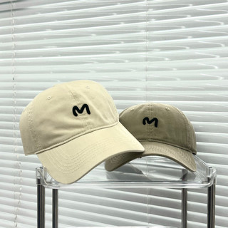 Mũ Lưỡi Trai Nam/Nữ Thêu chữ M, Phong Cách Basic Unisex  (kèm ảnh thật shop chụp)