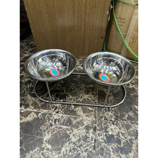 Đế ăn cho chó inox nhiều size(Hàng loại 1)