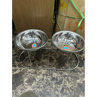 Đế ăn cho chó inox nhiều size(Hàng loại 1)