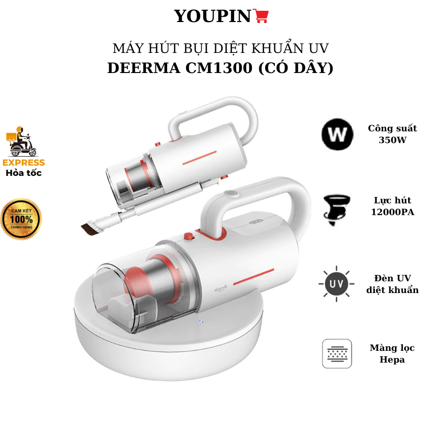Máy hút bụi thảm đệm cầm tay đa năng Deerma CM1300 Deerma CM1900 3 in 1 - Bảo hành 3 tháng