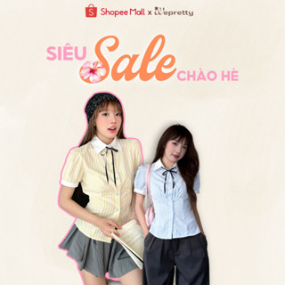 [Tặng Nơ Đen] Sơ Mi Nữ MAYA SHIRT Wepretty Clothes Kẻ Sọc Chất Liệu Kate Mềm Tay Phồng -AH28