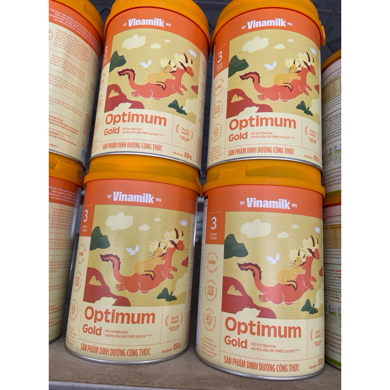 SỮA BỘT OPTIMUM GOLD 3 LON 850G MẪU MỚI