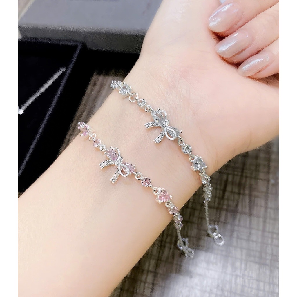 Lắc tay nữ bạc ta , lắc tay tim nữ hàng thiết kế hot trend