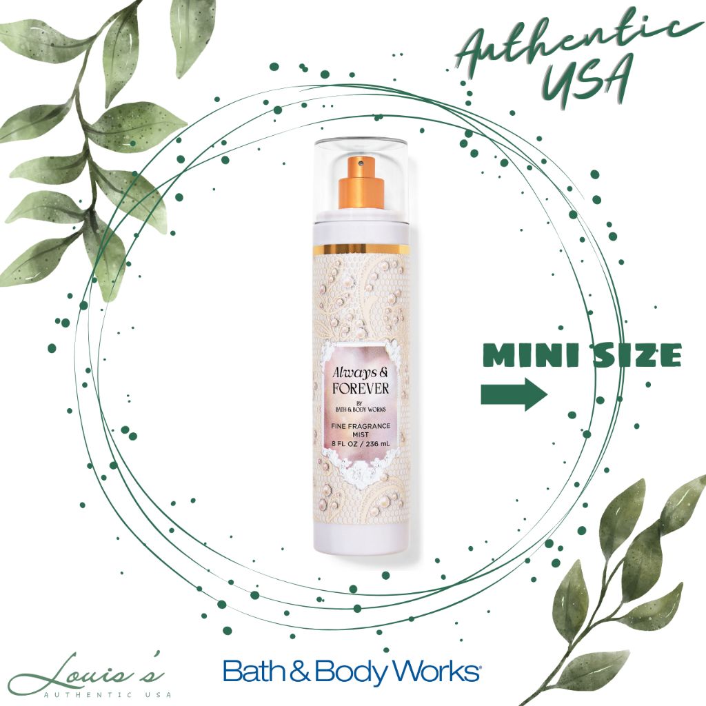 [ Mini ] Body mist ALWAYS FOREVER (hoa - gỗ) - Xịt thơm toàn thân Bath & Body Works Mỹ