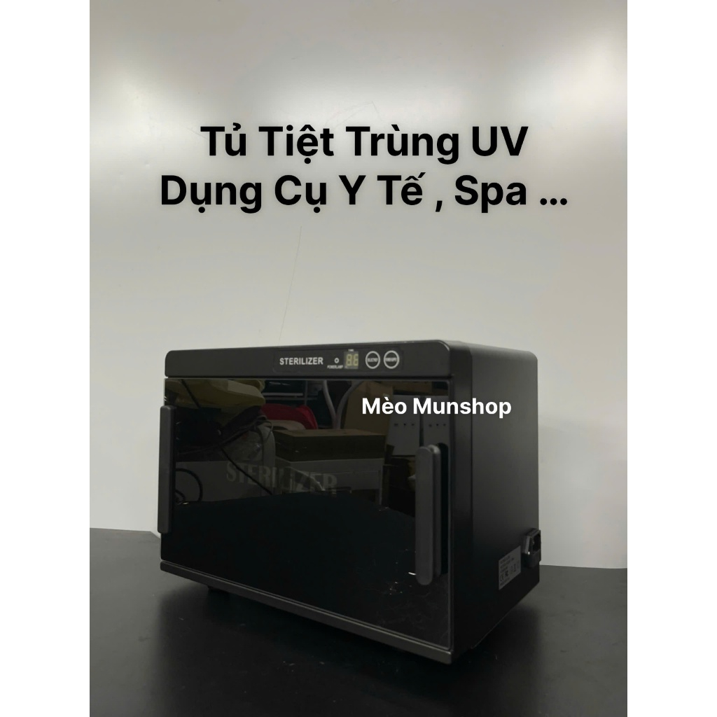 Tủ hấp  tiệt trùng dụng cụ y Tế Không UV Không dùng nhiệt STERILIXER MÀU ĐEN CAO CẤP