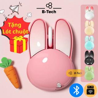 Chuột không dây bluetooth chuột tai thỏ MOFII M6 dễ thương dùng cho macbook, laptop, pc, ipad, máy tính bảng- B-Tech