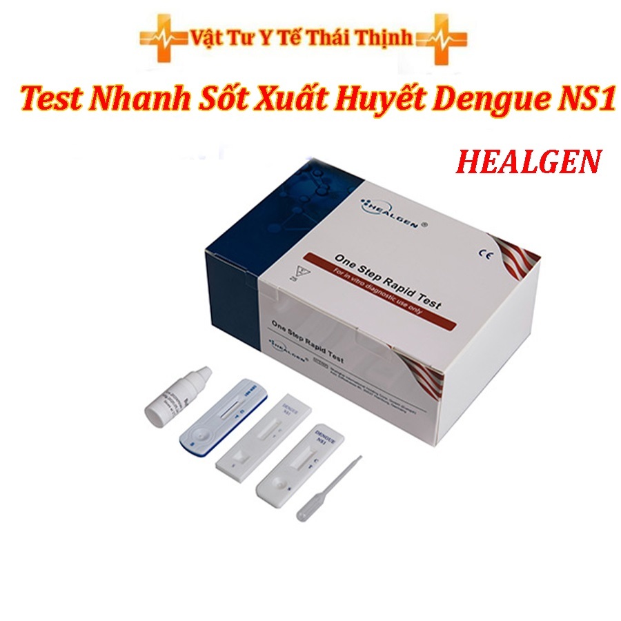 Test Chẩn Đoán Sốt Xuất Huyết Dengue NS1 Healgen hộp 25 test