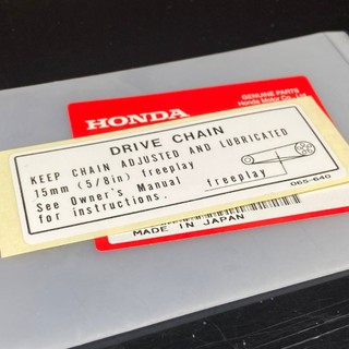 Tem carte xe cub đèn vuông, DD70, hàng chính hãng Honda