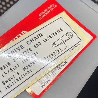Tem carte xe cub đèn vuông, DD70, hàng chính hãng Honda