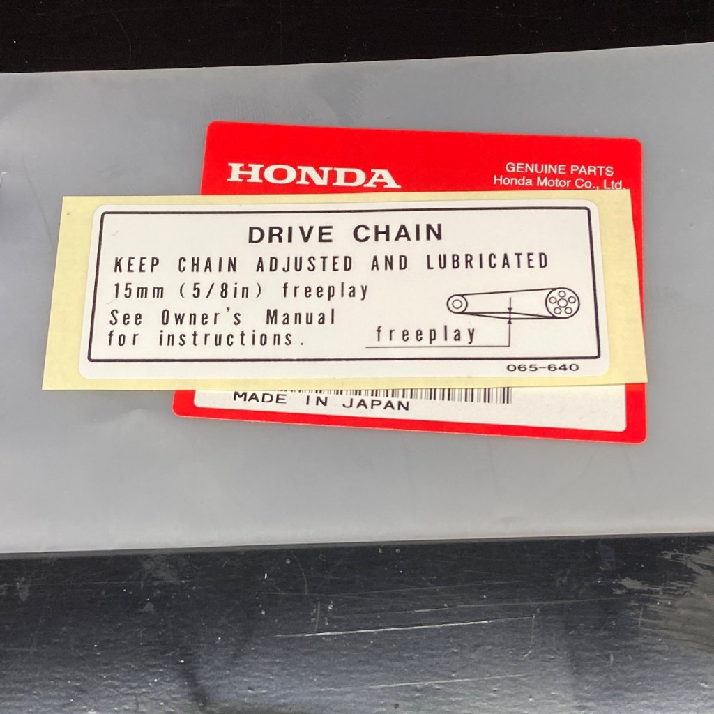 Tem carte xe cub đèn vuông, DD70, hàng chính hãng Honda