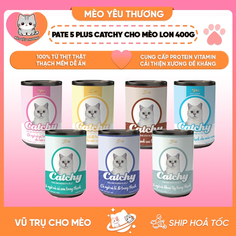 Pate lon Catchy 400g – Pate thơm ngon dành cho mèo