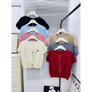 Áo len mongtoghi tay cộc dáng xinh hàng Qc trẻ trung