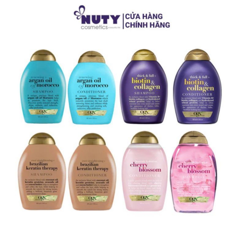 DẦU XẢ  OGX GIÀU DƯỠNG CHẤT ARGAN SHAMPOO ARGAN OIL 385ML CHÍNH HÃNG -