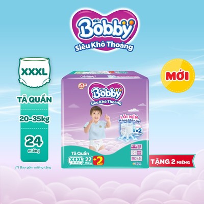 [MKB Gitf] Tã quần Bobby Siêu Khô Thoáng - 100% Thoáng Khí Jumbo XXXL22