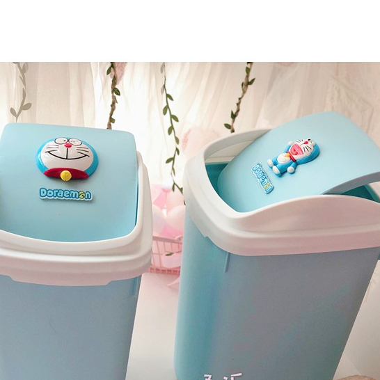 🌻THÙNG RÁC NẮP LẬT 🎀 DORAEMON HOUSE