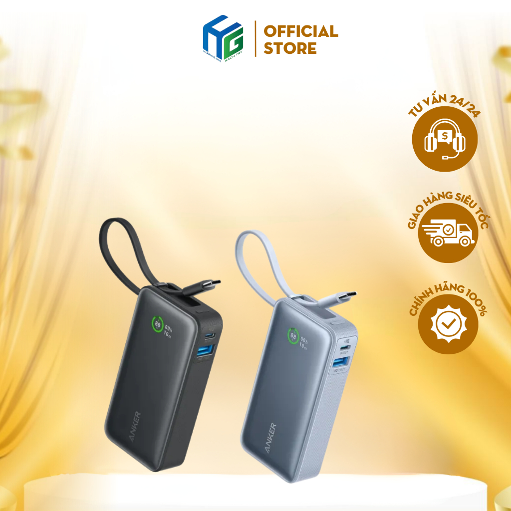 Pin Sạc dự phòng Anker Nano Power Bank A1259 10000mAh 30W