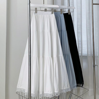  CHÂN VÁY KIỂU DÀI FORM DÁNG XOÈ RỘNG MÀU ĐEN TRẮNG CHẤT ĐŨI THÔ HÀN MỊN - JEMCLOSET-  LAPE - 3488 