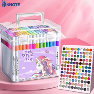  Bút màu acrylic KNOTE viết tô vẽ cho bé sơn lên mọi bề mặt không lem khô nhanh hàng cao cấp 