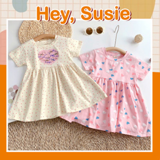 Combo 2 Váy Trái Tim Cho Bé Gái Size 9-23kg Hey Susie V3459