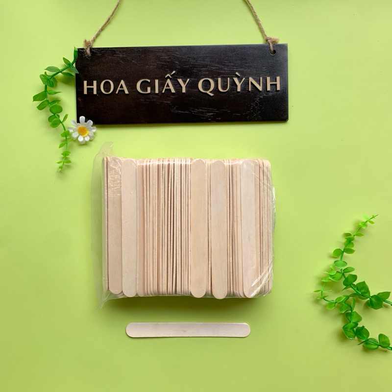0.5 kg QUE ĐÈ LƯỠI GỖ 1.7cmx15cm làm đồ handmade trang trí...