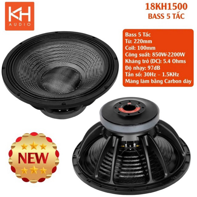 Bass 50 chuyên sub, màng cacbon từ 220 coil 100 (1 cái)