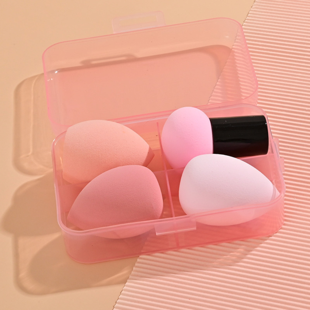 Ảnh 5 của Set Bông Mút Tán Nền Trang Điểm BEABIAI Hình Trái Cây Dễ Thương Kèm Cọ Tán Nền Và Hộp Đựng Tiện Lợi