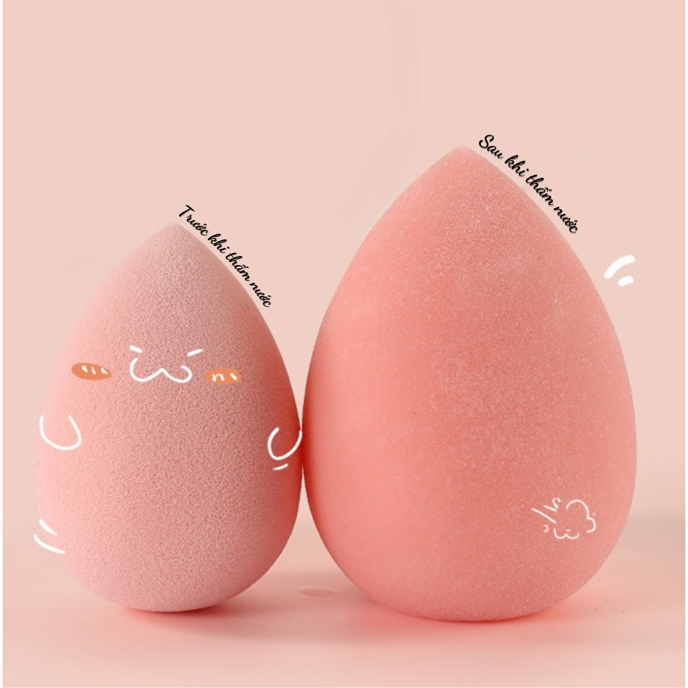 Ảnh 7 của Set Bông Mút Tán Nền Trang Điểm BEABIAI Hình Trái Cây Dễ Thương Kèm Cọ Tán Nền Và Hộp Đựng Tiện Lợi